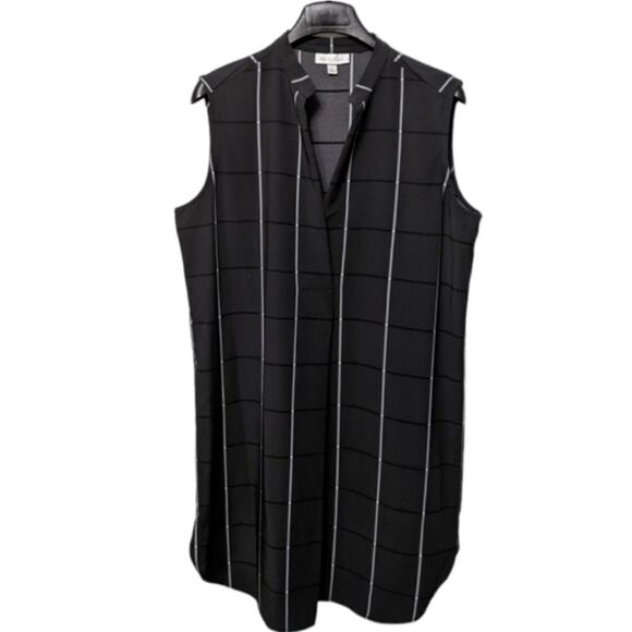 PROLOGUE Windowpane Check Popover Dress L - Picture 7 of 7